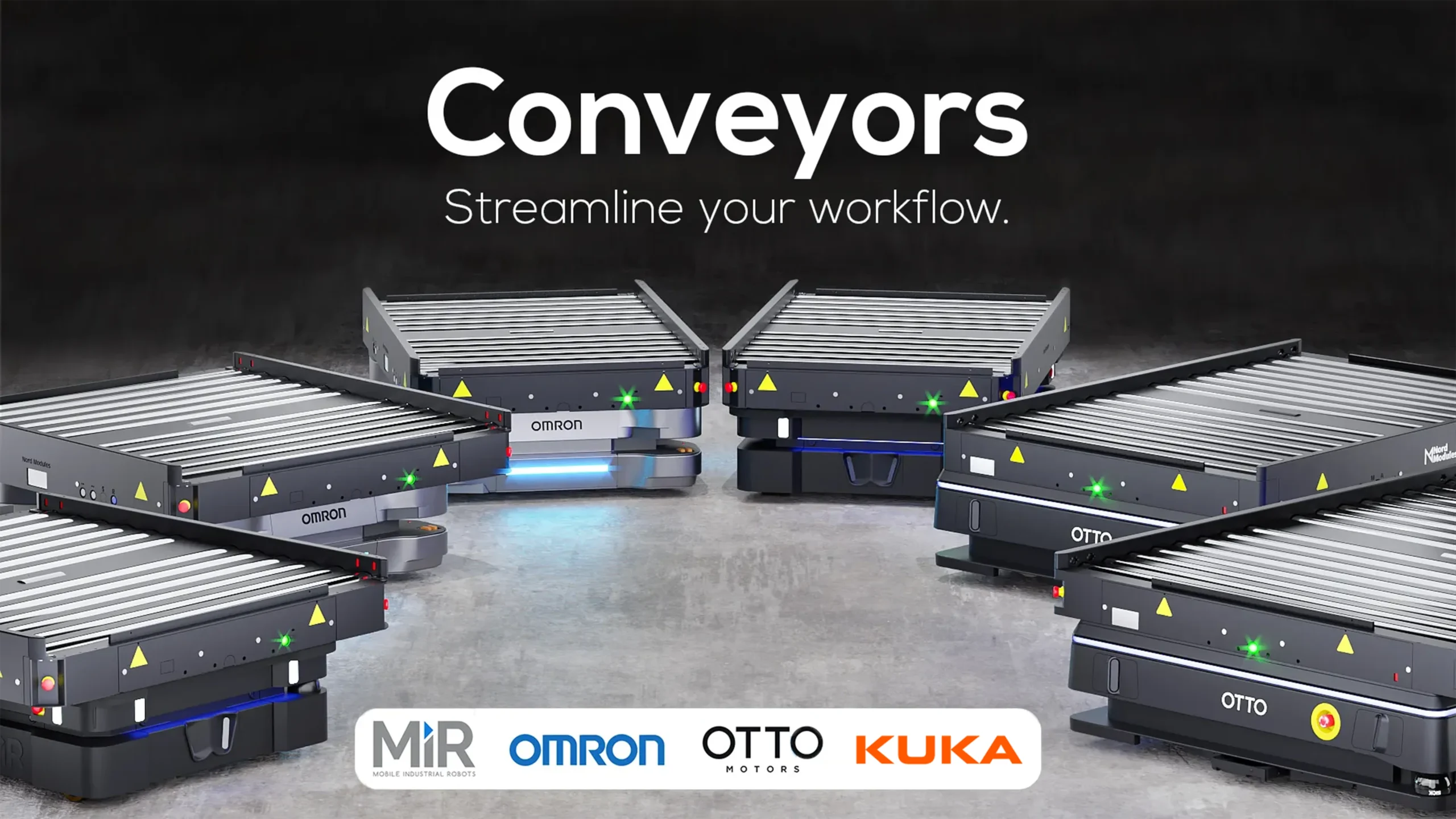 Selection of Conveyor modules offered by Nord Modules