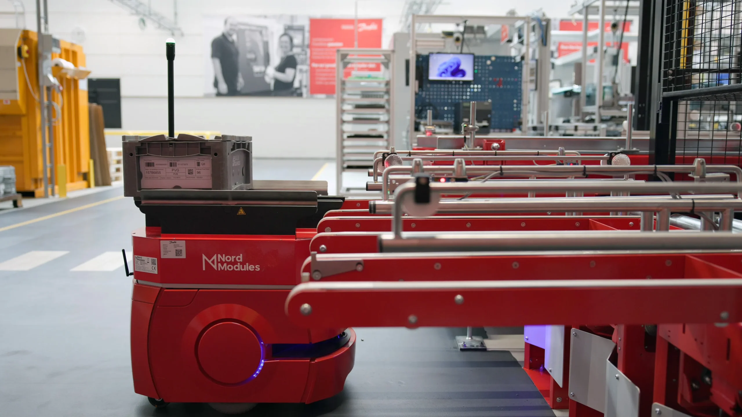 Omron LD-90 with Nord Quick Mover working at the Danfoss HQ in Nordborg